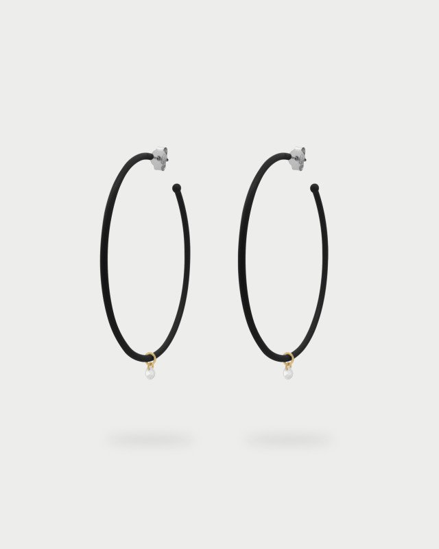 Orecchini hoops big verniciati - or-031 m2 n au